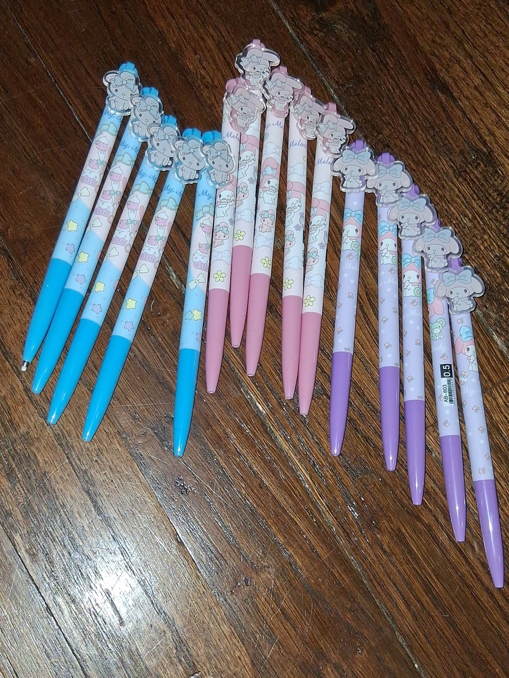 Cute Pens - Blue, Pink, Purple - Unbranded 15 New My Melody Black Ink